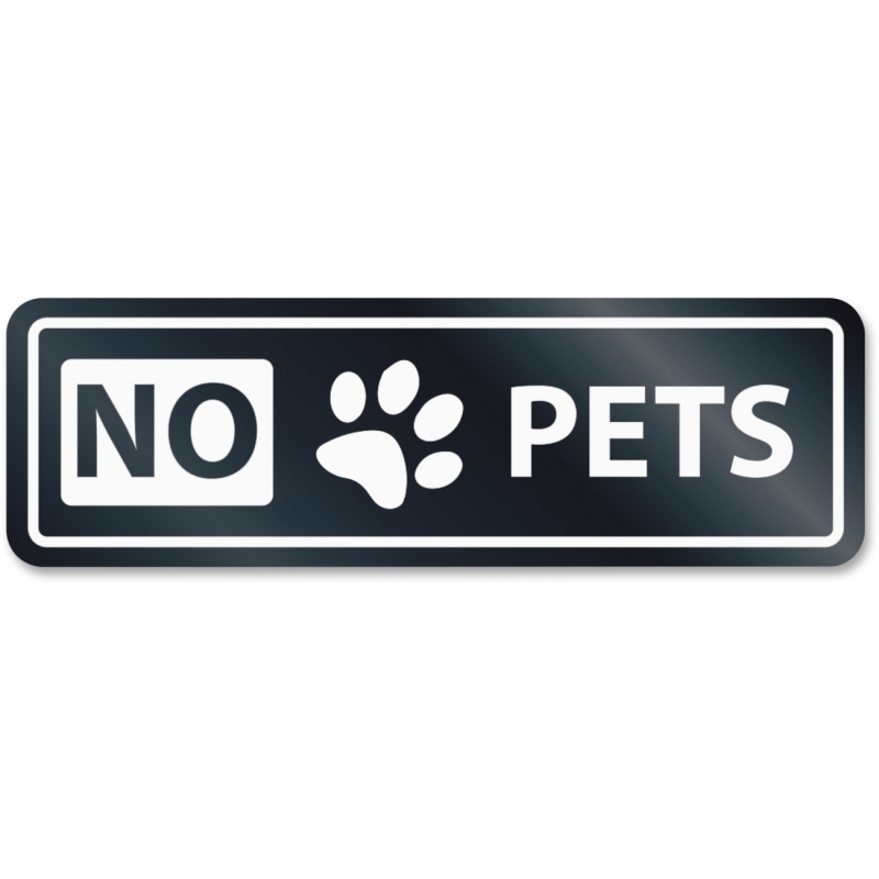 U.S. Stamp & Sign No Pets Window Sign 9439 USS9439