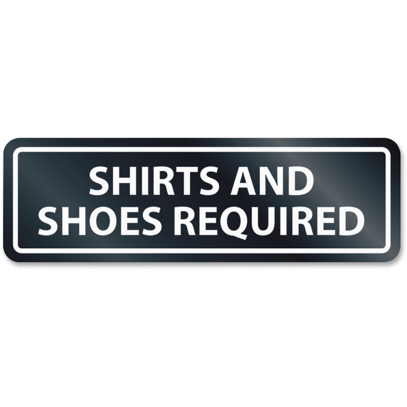 U.S. Stamp & Sign Shirts/Shoes Required Window Sign 9440 USS9440