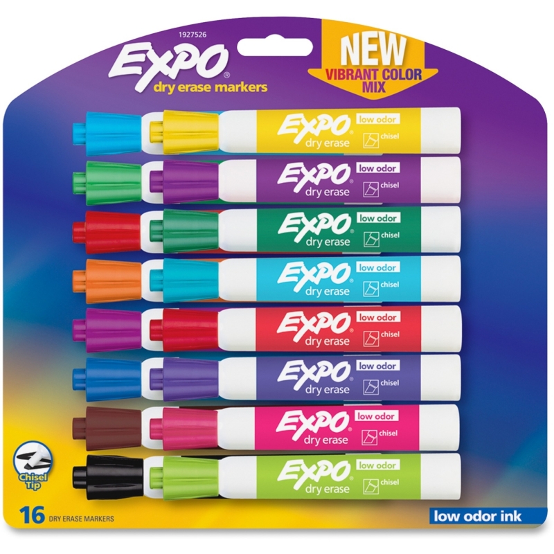 Expo Low-Odor Dry Erase Chisel Tip Markers 1927526 SAN1927526