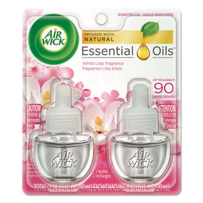 Air Wick Scented Oil Refill, Calming - Magnolia & Cherry Blssm.67oz, Pink, 2/PK, 6 PK/CT RAC80095CT 62338-80095