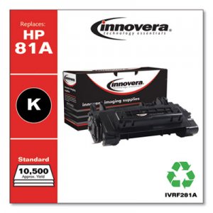Innovera Remanufactured CF281A (81A) Toner, Black IVRF281A