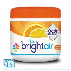 Bright Air Super Odor Eliminator, Mandarin Orange and Fresh Lemon, 14oz, 6/Carton BRI900013CT BRI 900013