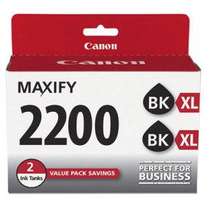 Canon 9255B006 (PGI-2200XL) High-Yield Ink, Black, 2/PK CNM9255B006 9255B006