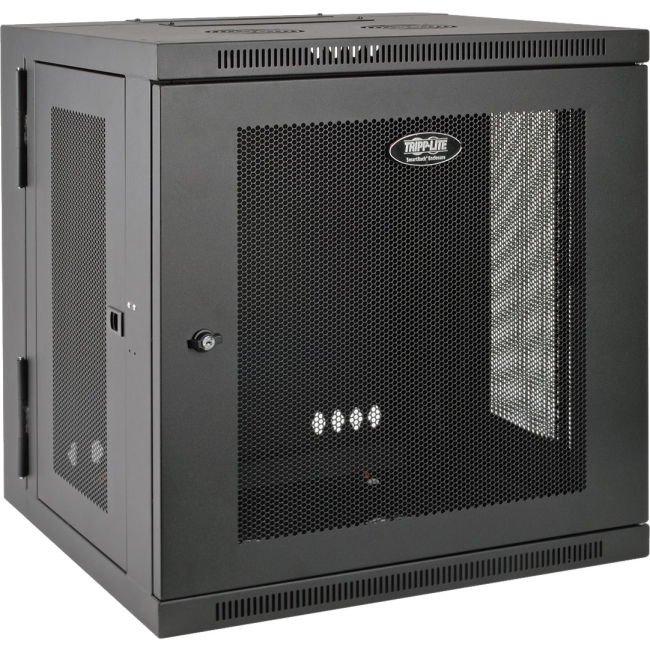 Tripp Lite SmartRack 12U UPS-Depth Wall-Mount Rack Enclosure Cabinet, Hinged Back SRW12USDP