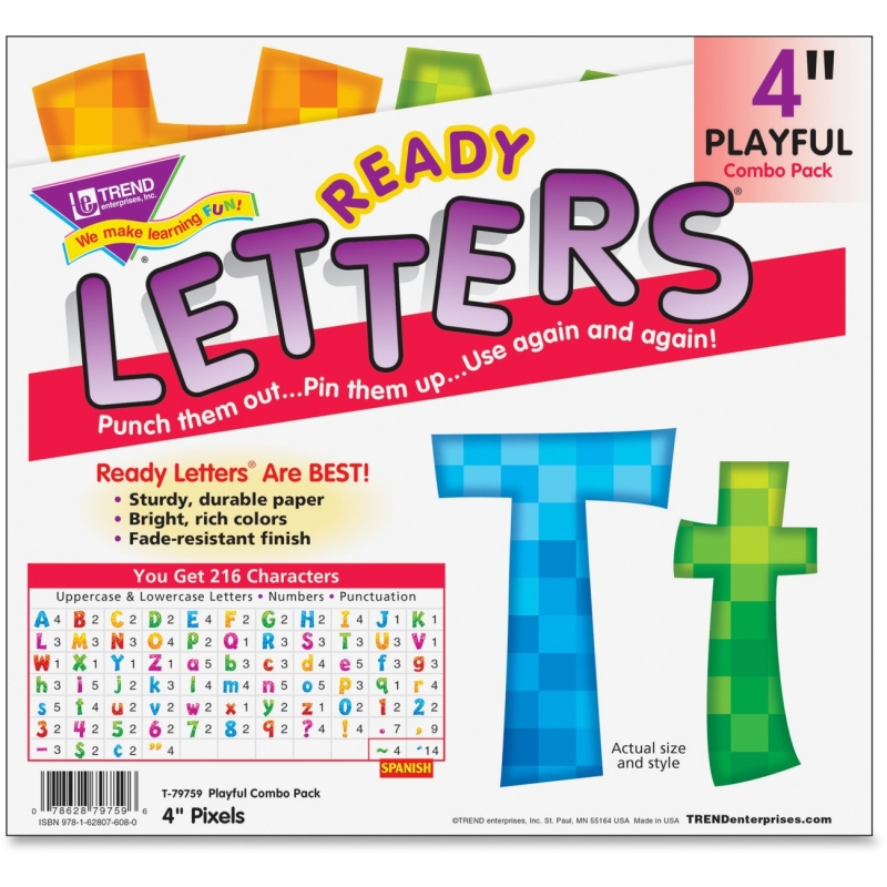 Trend 4" Playful Ready Letters Combo Pack 79759 TEP79759