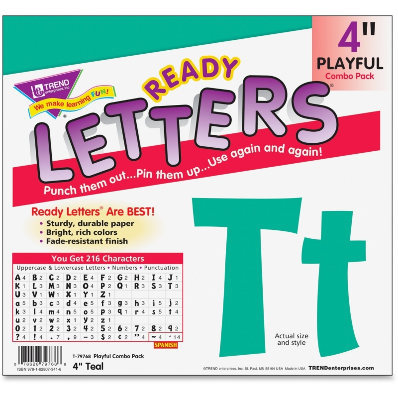 Trend 4" Playful Ready Letters Combo Pack 79768 TEP79768