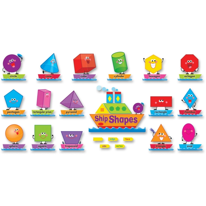 Trend Ship Shapes/Colors Bulletin Board Set 8270 TEP8270