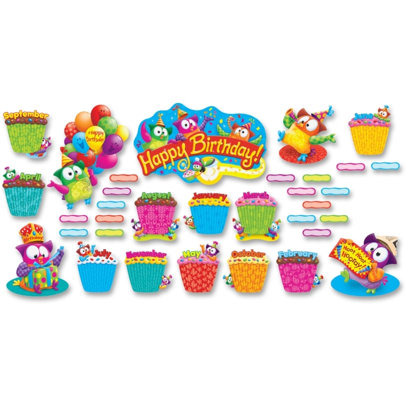 Trend Owl-Stars! Birthday Bulletin Board Set 8366 TEP8366