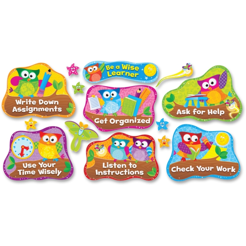 Trend Owl Study Habits Bulletin Board Set 8361 TEP8361