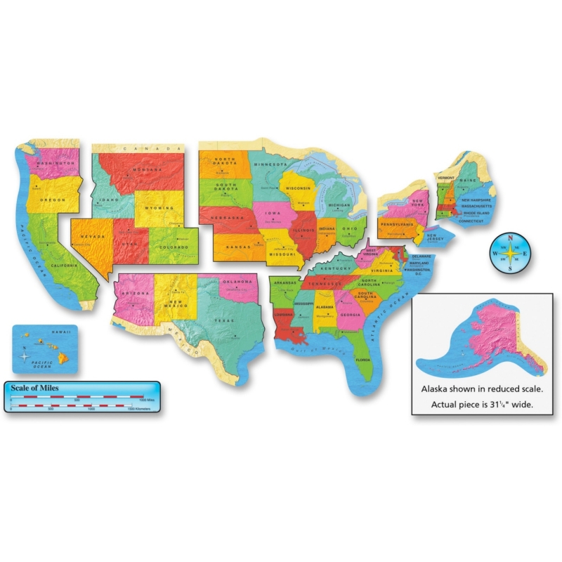 Trend US Map Bulletin Board Set 8160 TEP8160