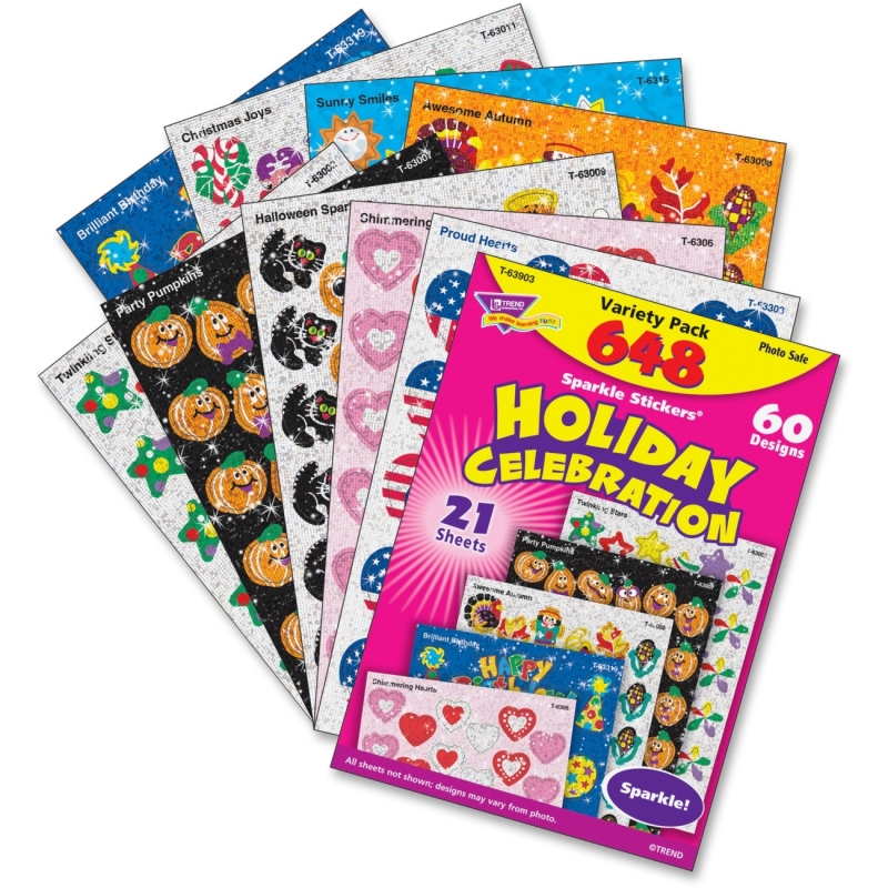 Trend Holiday Celebration Little Sparkler Stickers 63903 TEP63903