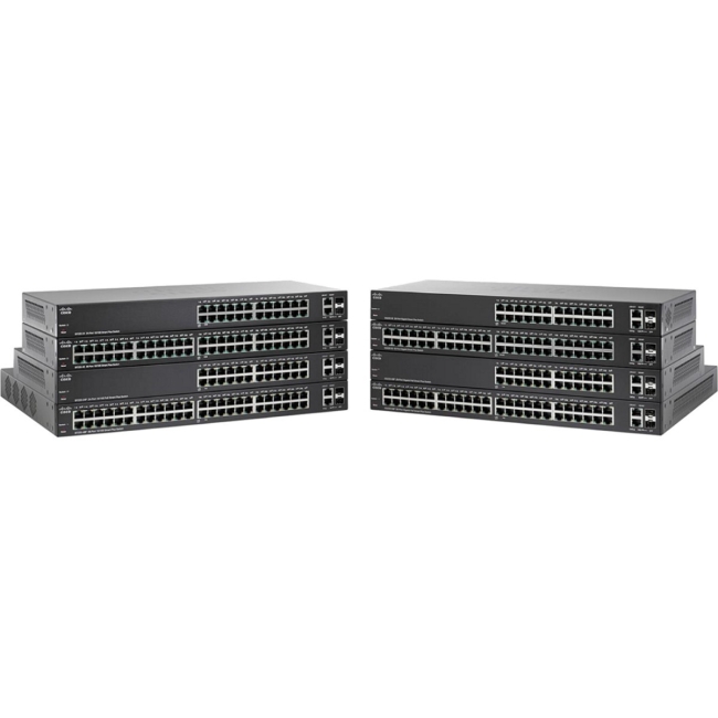 Cisco 48-Port 10/100 Smart Plus Switch SF220-48-K9-NA SF220-48