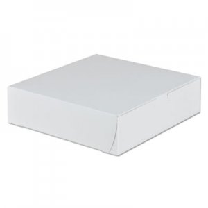 SCT Tuck-Top Bakery Boxes, 9w x 9d x 2 1/2h, White, 250/Carton SCH0953 953