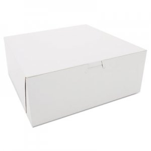 SCT Bakery Boxes, White, Kraft, 10W x 10D x 4H SCH0973 SCH 0973