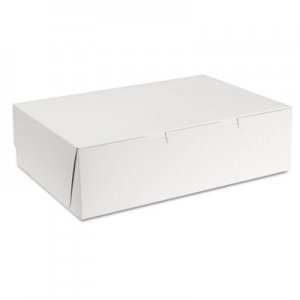 SCT Tuck-Top Bakery Boxes, 14w x 10d x 4h, White, 100/Carton SCH1025 SCH 1025