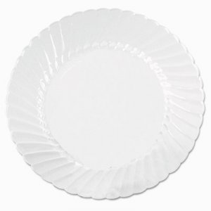 WNA Classicware Plates, Plastic, 10.25 in, Clear, 18/Bag, 8 Bag/Carton WNACW10144 WNA CW10144