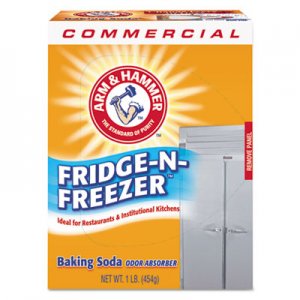 Arm & Hammer Fridge-N-Freezer Pack Baking Soda, Unscented, Powder, 16 oz., 12/Carton CDC3320084011CT CDC 33200-84011