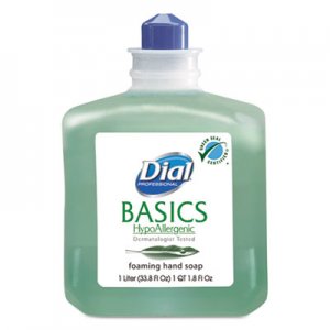 Dial Professional Basics Foaming Hand Wash, Refill, 1000mL, Honeysuckle, 6/Carton DIA06060CT DIA 06060