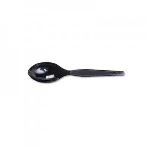 Dixie Plastic Cutlery, Heavy Mediumweight Teaspoons, Black, 1000 per Carton DXETM507CT TM507