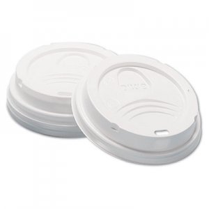 Dixie Dome Hot Drink Lids, 8oz Cups, White, 100/Sleeve, 10 Sleeves/Carton DXED9538 D9538