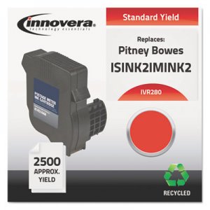 Innovera Remanufactured IMINK2 (IM-280) Postage Meter Ink, Red IVR280