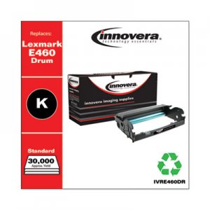 Innovera Remanufactured E260X22G (E460) Drum Unit, Black IVRE460DR