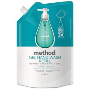 Method Gel Hand Wash Refill, Waterfall, 34 oz Pouch MTH01181 817939011812