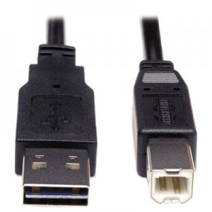 Tripp Lite Reversible USB 2.0 Cable, Reversible A to B M/M, 6 ft TRPUR022006 UR022-006
