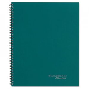 Cambridge Side Bound Guided Business Notebook, 9 1/2 x 7 1/4, Teal, 80 Sheets MEA45006 45006