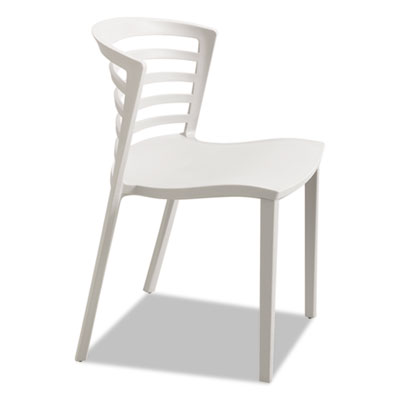 Safco Entourage Stack Chair, Gray, 4 per Carton SAF4359GR 4359GR
