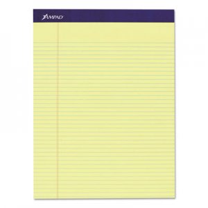 Ampad Legal Ruled Pad, 8 1/2 x 11, Canary, 50 Sheets, 4 Pads/Pack TOP20215 20-215