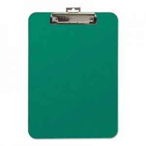 Mobile OPS Unbreakable Recycled Clipboard, 1/4" Capacity, 8 1/2 x 11, Green BAU61626 61626