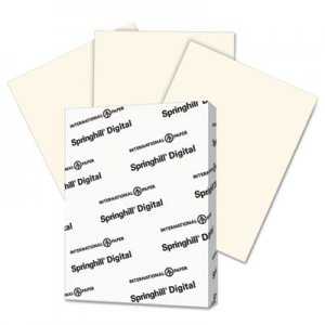 Springhill Digital Vellum Bristol Color Cover, 67 lb, 8 1/2 x 11, Cream, 250 Sheets/Pack SGH097000 097000