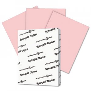 Springhill Digital Vellum Bristol Color Cover, 67 lb, 8 1/2 x 11, Pink, 250 Sheets/Pack SGH076000 076000