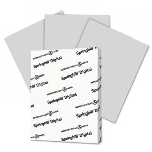 Springhill Digital Vellum Bristol Color Cover, 110 lb, 8 1/2 x 11, Gray, 250 Sheets/Pack SGH065300 065300