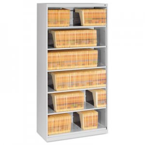 Tennsco Open Fixed 6-Shelf Lateral File, 36 x 16 1/2 x 75 1/4, Light Gray TNNFS360LGY FS360LGY