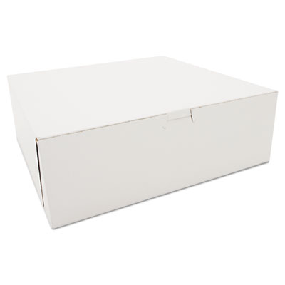 SCT Bakery Boxes, White, Paperboard, 12 x 12 x 4, 100/Carton SCH0985 SCH 0985