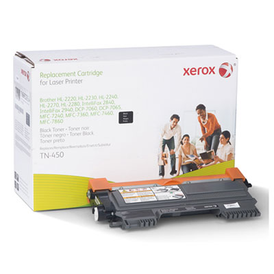 Xerox 106R02634 Remanufactured TN450 Toner, Black XER106R02634 106R02634