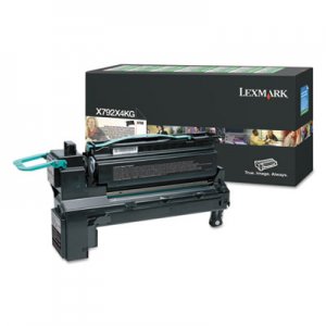 Lexmark X792X4KG (X792) Extra High-Yield Toner, 20000 Page-Yield, Black LEXX792X4KG X792X4KG