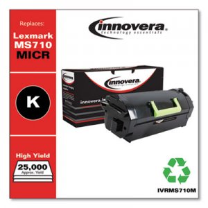 Innovera Remanufactured 52D0HA0 (MS710M) High-Yield MICR Toner, Black IVRMS710M