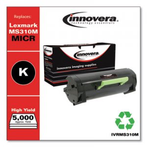 Innovera Remanufactured 50F0HA0 (MS310M) High-Yield MICR Toner, Black IVRMS310M