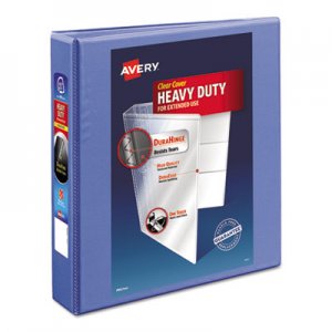 Avery Heavy-Duty View Binder w/Locking 1-Touch EZD Rings, 1 1/2", Periwinkle AVE17553 17553