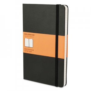Moleskine Hard Cover Notebook, Ruled, 8 1/4 x 5, Black Cover, 192 Sheets HBGMBL14 9788883701122