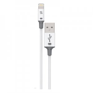 Scosche smartSTRIKE II Charge & Sync Cable for Lightning USB Devices, White SOS12WTA 12WTA