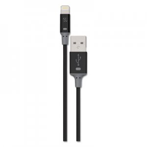 Scosche smartSTRIKE II Charge & Sync Cable for Lightning USB Devices, Black SOS12A 12A