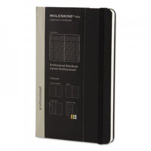 Moleskine Professional Notebook, Ruled, 8 1/4 x 5, Black Cover, 240 Sheets HBGPROPFNTB3HBK PROPFNTB3HBK