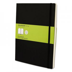 Moleskine Classic Softcover Notebook, Plain, 10 x 7 1/2, Black Cover, 192 Sheets HBGMSX17 9788883707261