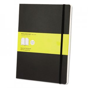 Moleskine Classic Softcover Notebook, Squared, 10 x 7 1/2, Black Cover, 192 Sheets HBGMSX15 9788883707247
