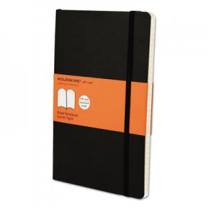 Moleskine Classic Softcover Notebook, Ruled, 8 1/4 x 5, Black Cover, 192 Sheets HBGMSL14 9788883707162