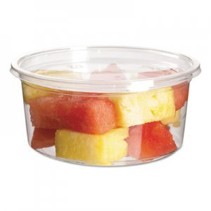 Eco-Products Round Deli Containers, PLA, 12 oz, Clear, 500/Carton ECOEPRDP12 ECP EP-RDP12